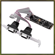 M.2 B+M Key RS232 Serial Card DB9 Interface 22x80mm Low Profile Mini COM Port Adapter for POS Router