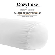 CozyLuxe Hotel Soft Bolster | Feather Velvet Filling | Comfortable Sleep Support