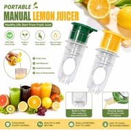 Hand Press Lemon Juicer Portable Citrus Squeezer with Filter Plastic Fruit Juicer Tool