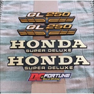 Emblem tengki HONDA gl 100 set emblem box aki gl 250 garudah