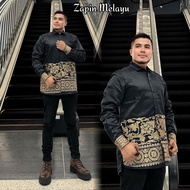 Couple baju kurung Kemeja Zapin Melayu kemeja pria malaysia batik melayu terbaru