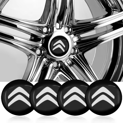 4PC 56mm Car Wheel Center Hub Caps Rim Cover Badge Emblem Sticker For Citroen DS3 DS4 DS5 LS DS6 C1 