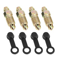 4Pcs M10x1mm Banjo Bolt Automotive Bleeder Screw Motorcycle Brake Master Cylinder Drain Screw with R