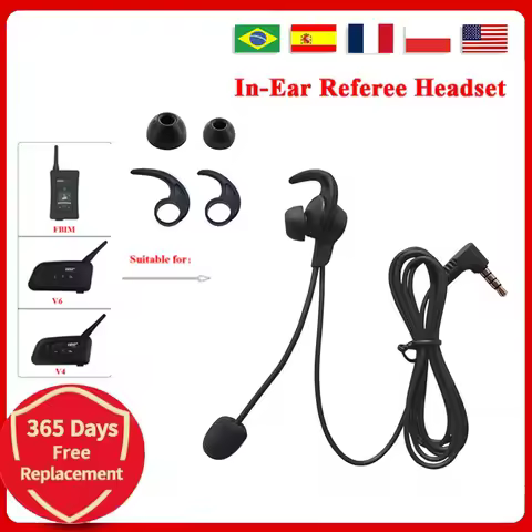 GOREF HIFI-R Full Duplex Football Soccer Referee In-ear Earphones Referees Headphone for V4C PLUS/V6