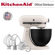 KitchenAid - 4.8升/5夸脫 抬頭式 5KSM180CBBLD 多功能廚師機攪拌機 - 啞光奶白色連黑色陶瓷碗 TP
