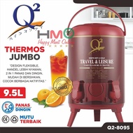TERMOS Q2 Thermos Air Jumbo Milk Tea Bucket Water 9.5 Liter Q2 8095 Multipurpose Drink Dispenser Jug