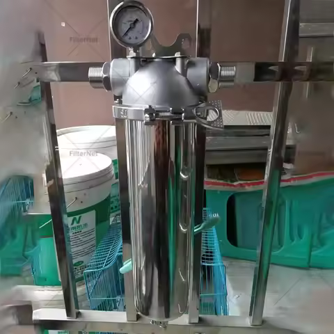 5''10'' Stainless Steel Filter Housing Household Pre Filter Housing Pipeline Water Filter For House 