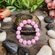 Natural Stone High Quality Stone Plain Pink Opal Money Magnet Money Catcher Bracelet