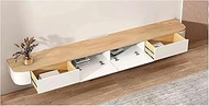 Floating TV Stand with Modern Wall Mounted Media Console Shelf for TV Below Wooden Storage TV Cabine