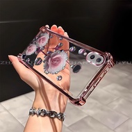 Case for Samsung A11 M11 A10S A20 A30 phone case four corner silicone TPU beautiful flower transpare