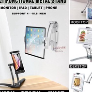 HP Kp8 MULTIFUNCTIONAL HOLDER STAND for IPAD TABLET MOBILE PHONE MONITOR STAND Aluminum ALLOY Multifunction HOLDER FOLDING BRACKET MOBILE PHONE HOLDER Q6