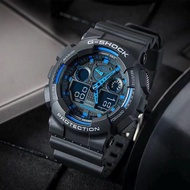 ของแท้ casio g-shock นาฬิกา นาฬิกาข้อมือผู้ชาย รุ่นGA-100-1A2DR casio watch นาฬิกาข้อมือ100% นาฬิกากันน้ำ สายเรซิ่นกันกระแทก รับประกัน 1 ปี