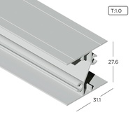 Aluminium Extrusion Air-Con Grill Window Profile Thickness 1.00mm AG1005 ALUCLASS