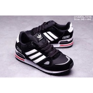 Ready stock Mens Womens AD ZX 750 "Triple Black" White Running Shoes