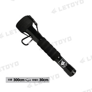 LETOYO ด้ามจับม้าน้ำลึกแบบพกพา สายสปริงนิ่ม 4 เมตร อุปกรณ์ตกปลากลางแจ้ง แหล่งกำเนิดสินค้า จีนแผ่นดิน