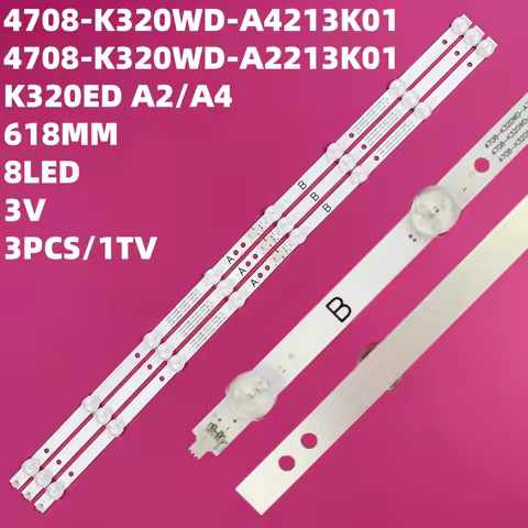 New TV Lamps LED Backlight Strips For POLAROID P32RN0117K 32" HD TV Bars Kit LED Band 4708-K320WD-A4