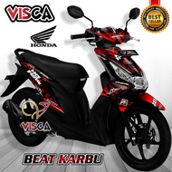 Decal Beat Karbu Full Body Stiker Beat Karbu Full Body Striping Beat Karbu Variasi Triball