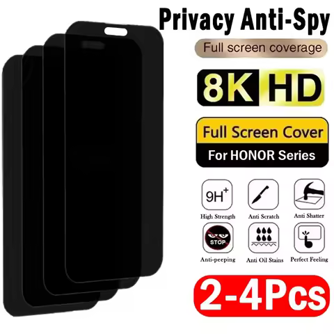 2-4Pcs Privacy Anti-spy Tempered Glass For Honor X8b X7b X6b X5b Plus X7c Screen Protector For Honor