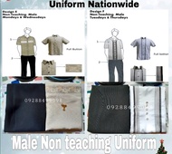 Non teaching Uniform Nationwide for Male DepEd Fabric Only