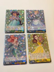 日版 WS 廸士尼 Disney 100 週年 RR 閃卡 公主 set