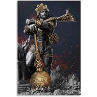 Warrior Hanuman Canvas Art Poster and Wall Art Picture Print Modern Family Bedroom Decor Posters 24x