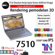 Laptop DELL mobile workstation 7510 second netbook kantor bisnis desain IPS