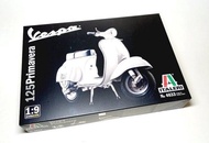 伊達雷利電單車模型偉士牌綿羊仔 ITALERI 1/9 Vespa 125 Primavera 4633 T4633