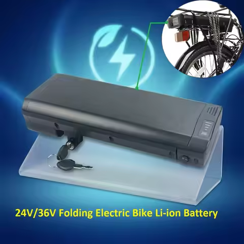 5 Pin Black Rear Carrier Ebike Battery 24V 7Ah 8.7Ah Lithium-ion Battery for Apollo Transport Assist