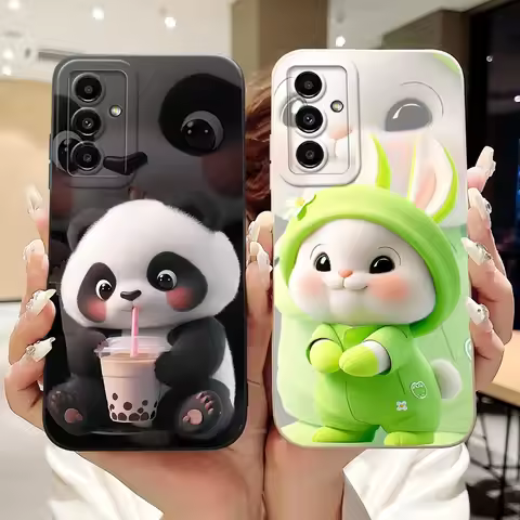 For Samsung Galaxy M34 M54 5G Case Lovely Panda Rabbit Capa Soft Silicone Back Cover For Samsung M14