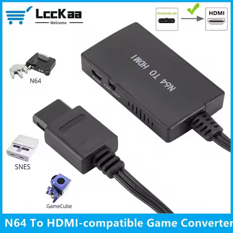 N64 To HDMI Adapter Converter Nintendo64 to HDMI Converter Adapter Plug And Play For Nintend 64/SNES