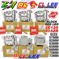LC135 Y15ZR BLOCK RED LEO 76MM 74MM 72MM 70MM 68MM 65MM 63MM 57MM +2 +7 +14MM 100% Original Ceramic 