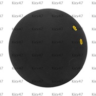 KICV Rubber Squash Balls, 40MM Double Yellow Dot Squash Ball, Squash Racket Supplies Black Training 
