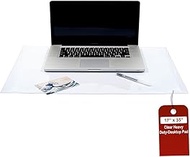 LAMINET Crystal Clear Heavy-Duty Desktop Pads 30 Gauge 0.03 MM 17 Inches x 35 Inches Table Protector