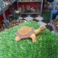 Ceramic turtle miniature for fish tank decoration, rockery. Size 7x11cm
