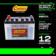 55D23L | CENTURY HYBRID WET | Car Battery Bateri Kereta | Toyota Innova Camry Alphard Estima Vellfir