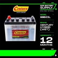 55D23L | CENTURY HYBRID WET | Car Battery Bateri Kereta | Toyota Innova Camry Alphard Estima Vellfire | D23 | D23L