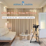 Abraca Dabra 98% Satin Curtain Night Curtain Grommet Blackout Curtains for HDB Condo Home curtains L