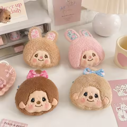 Monchhichi Moneybag Cartoon Monchichi Purse Kawaii Pouch Mini Storage Pouch Fans Gifts 몬치치