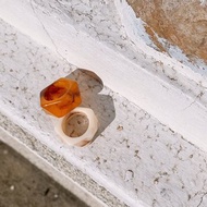 不規則琥珀厚六角形戒指 Hexagon Ring