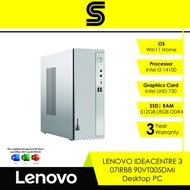 LENOVO IDEACENTRE 3 07IRB8 90VT005DMI Desktop PC (I3-14100/8GB DDR4/512GB SSD/UHD 730/Win11 Home)