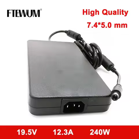 19.5V 12.3A 7.4*5.0mm 240W Adapter for Dell Alienware M4700 M6400 M6500 M6600 M6700 M15x M17x R4 M18
