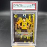 PSA10 DIY ONE PIECE Rating Card MONKEY D LUFFY BVB X ONE PIECE MATCH DAY '25 ST13-003 Collection Car