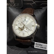 ⌚ BUZZ BZ-L3008L-1 | Germany Men's Leather Automatic Watch