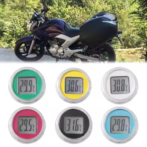 Waterproof Stick-On Motorbike Mini Motorcycle Digital Thermometer Celsius Mount Digital Thermometer 