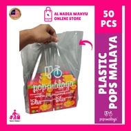 Pops Malaya Ice Bars Shopping Bag Plastic Transparent