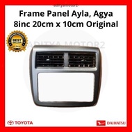 Frame Panel TOYOTA AGYA/AYLA 8 Inch 20cm x 10cm Original SILVER