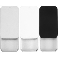 3 Pcs Metal Tin Box Containers Small Metal Box 2.36 X 1.34 X 0.43 Inch, Slide Top Rectangular Empty 