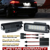 2Pcs LED Car License Number Plate Light Lamp Error Free For Porsche Cayenne 958 92A 911 Carrera 991 