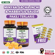 Mr Herba Minyak Sacha Inchi Minyak Habbatus Sauda Ubat Kolestrol Tinggi Kencing Manis Darah Tinggi Kebas Kaki &amp; Tangan