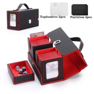 Card Deck Box for MTG Commander - Patented Design，Magnetic Card Display Case，MTG Deck Box,Double Dis